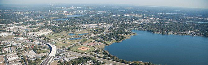 John Young Parkway aerial photography John Young Parkway aerial photography