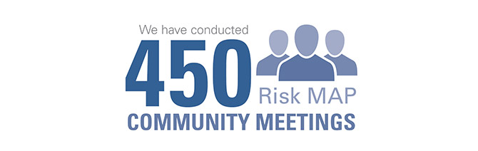 Dewberry has conducted 450 risk map community meetings (infographic). Dewberry has conducted 450 risk map community meetings (infographic).