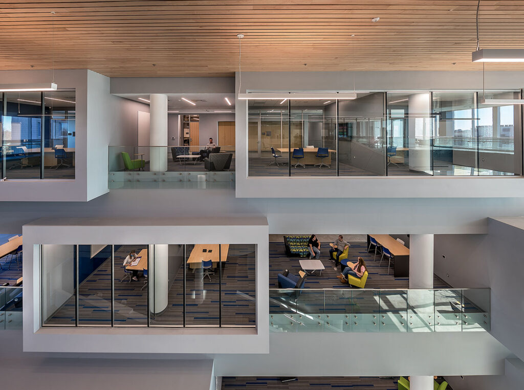 Bradley University Business and Engineering Convergence Center interior