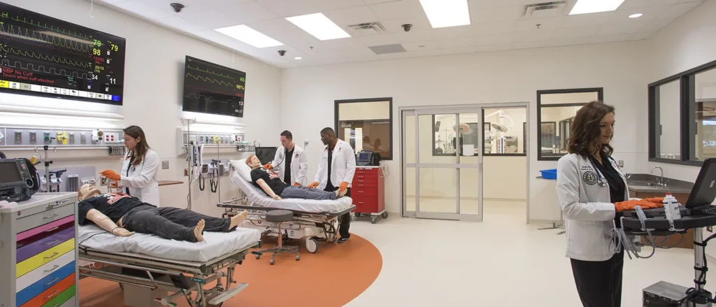 Simulated Clinic and Operating Rooms Simulated clinic and operating rooms can be used to provide real-life acute care in the event that a natural disaster overwhelms the capacity of nearby hospitals.