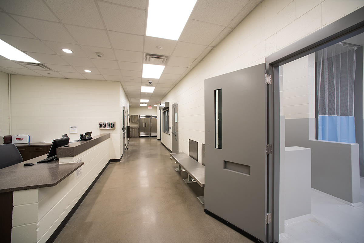 Sand Springs Public Safety Facility Detention Wing.