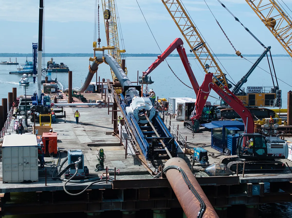 JRX pipeline. Photo courtesy of Garney Construction.