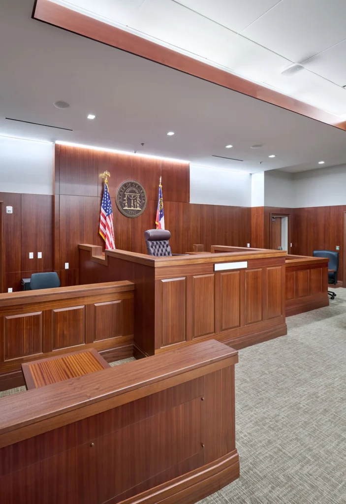 The new Chatham County Courthouse features 12 courtrooms. Photo courtesy ©Judy Davis, Architectural Photographer.