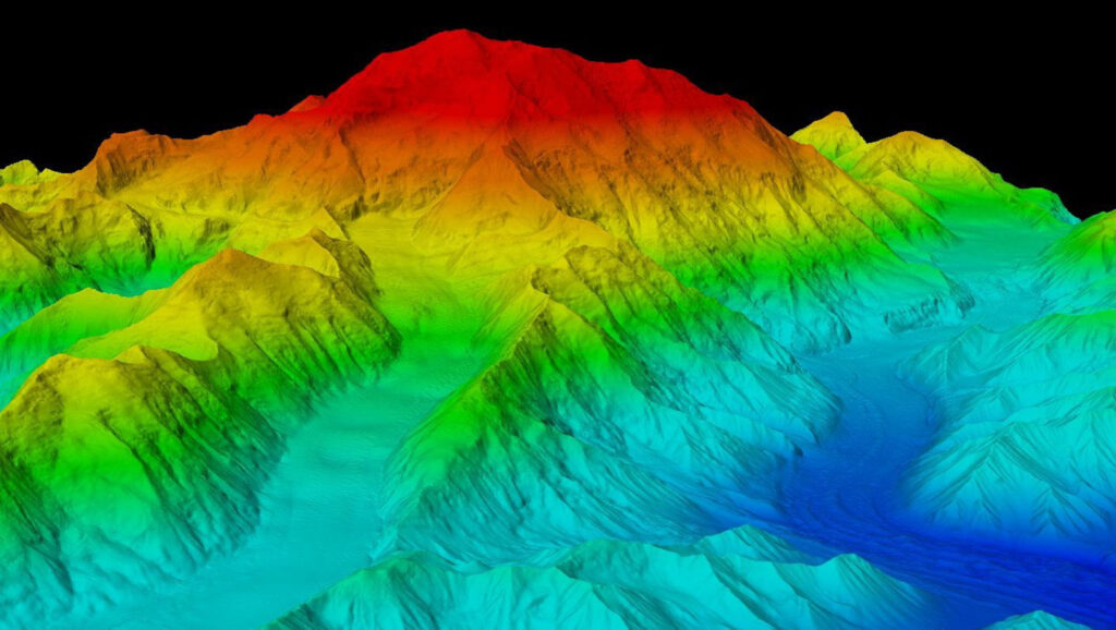 With many valleys shrouded in fog and cloud cover, IFSAR technology proved the most effective mapping technology.