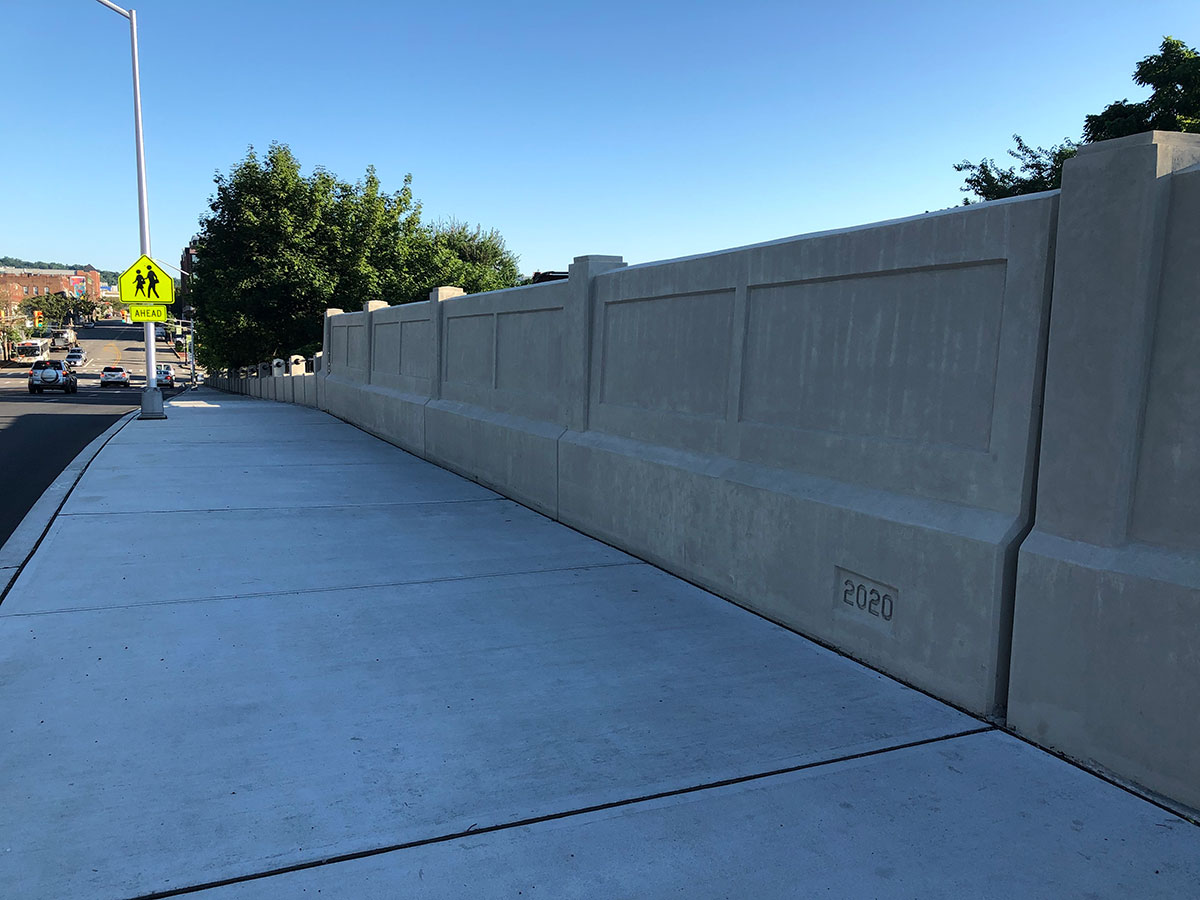 Rehabilitated Bridge Over NJ Transit. Photo courtesy of Dewberry.
