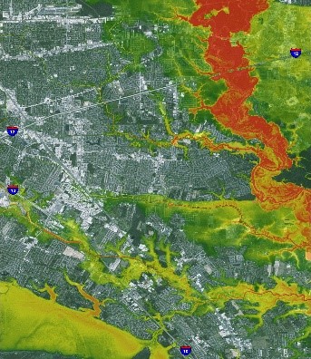 Eight Louisiana rivers reached record levels during the August 2016 storm.