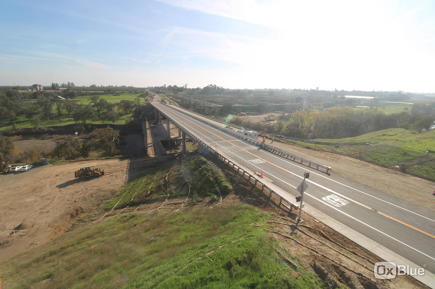 The New Hickman Road Bridge over the Tuolumne River is now open. Photo courtesy of Dewberry.