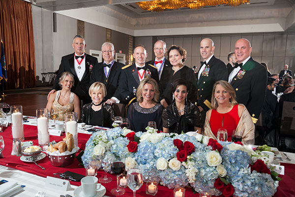 Members of the SAME New York Post and VIPs at the annual scholarship fund dinner dance.   Photo courtesy of Dewberry.