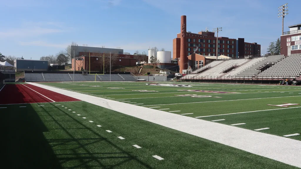New Mondo turf was installed in the stadium.