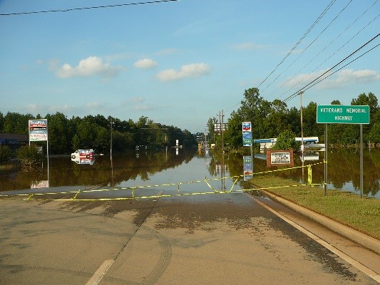 Sweetwater Creek has a long history of flooding, including a 2009 storm event.