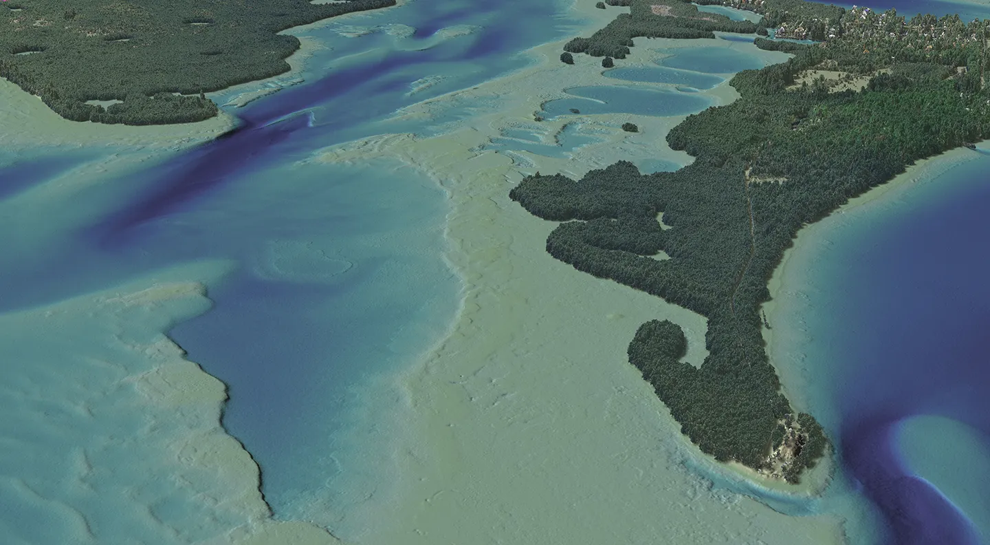 Dewberry completed a mapping project in southern Tampa Bay, Florida, to aid navigational efforts and assist in creating storm surge models for NOAA’s NGS.