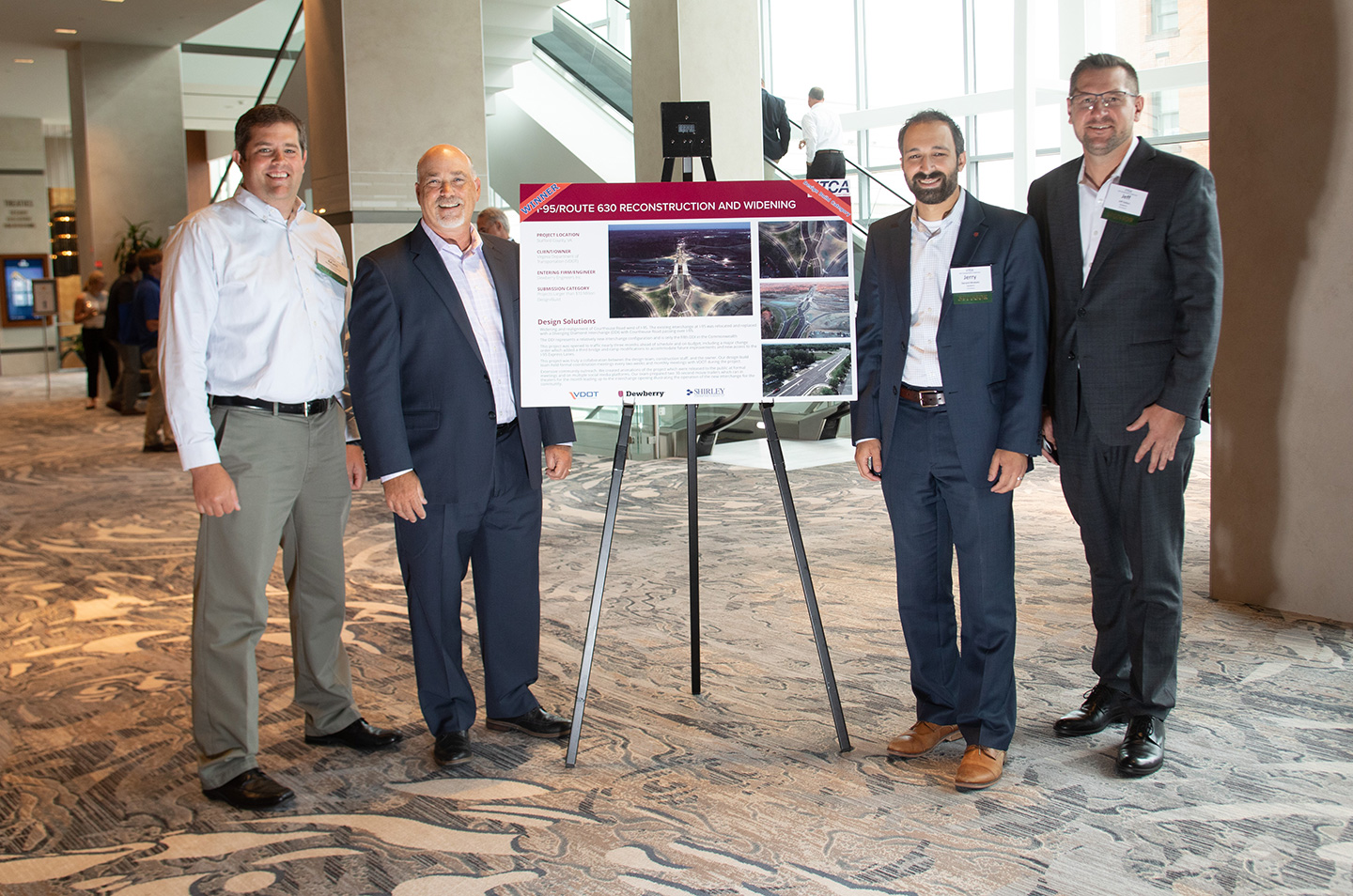 Matt Thomas, Jim Filson, Jerry Mrykalo, and Jeff Zellers accepted the award at the VTCA Fall Conference.