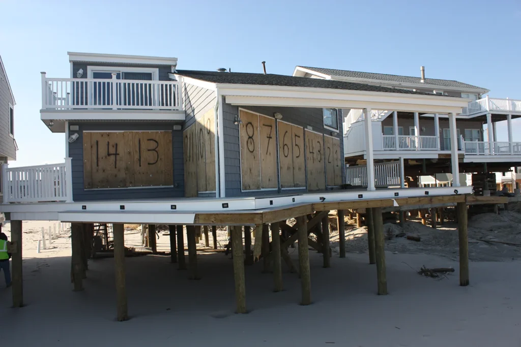 Homeowners and businesses can create more flood-resistant buildings, like building above the flood zone, with information gathered from BLE data. 