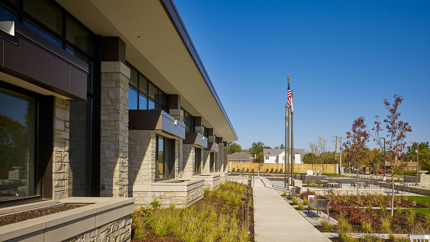 The project incorporates architectural design features using Crime Prevention Through Environmental Design (CPTED) principles such as window planter boxes to improve the safety of the facility. LED lighting provides additional safety benefits.