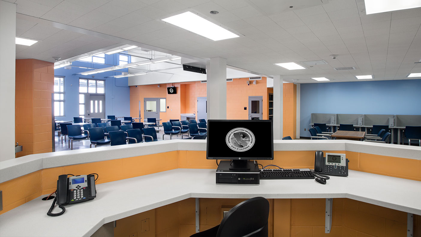 Our open design provides increased security through improved sight lines and promotes operational efficiences by reducing the need for redundant staff, allowing for more controlled inmate-patient movement and monitoring.