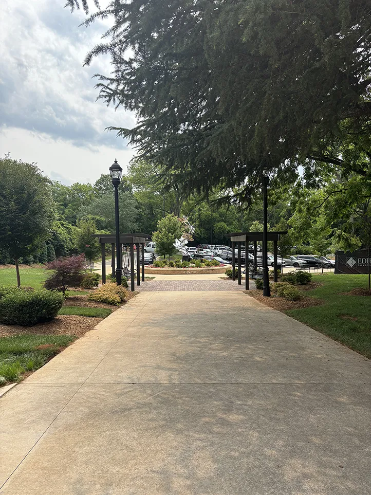 The Downtown Greenway segment consists of 0.9 miles of paved asphalt trails.