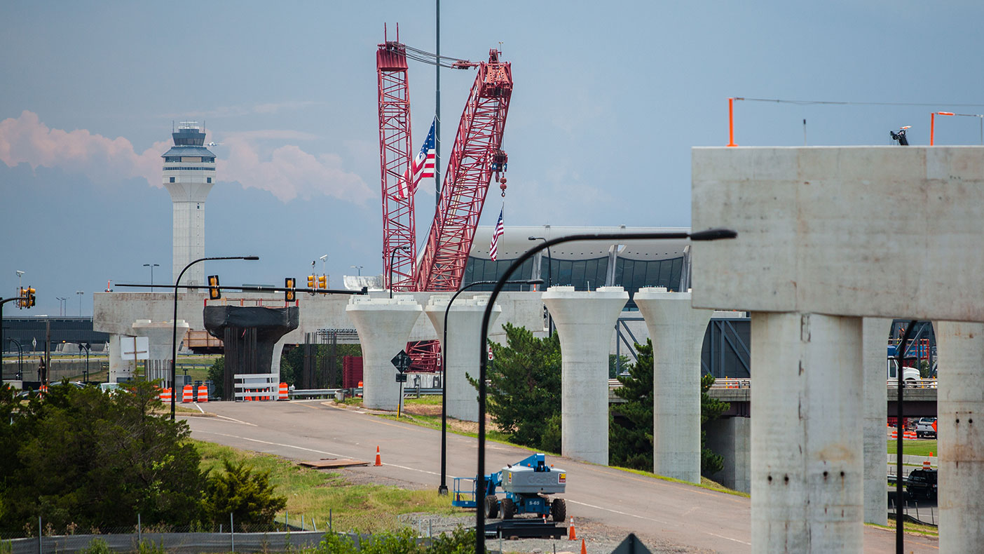 The Phase 2 extension of the Dulles Corridor Metrorail Project is currently under construction and scheduled for completion in 2020.