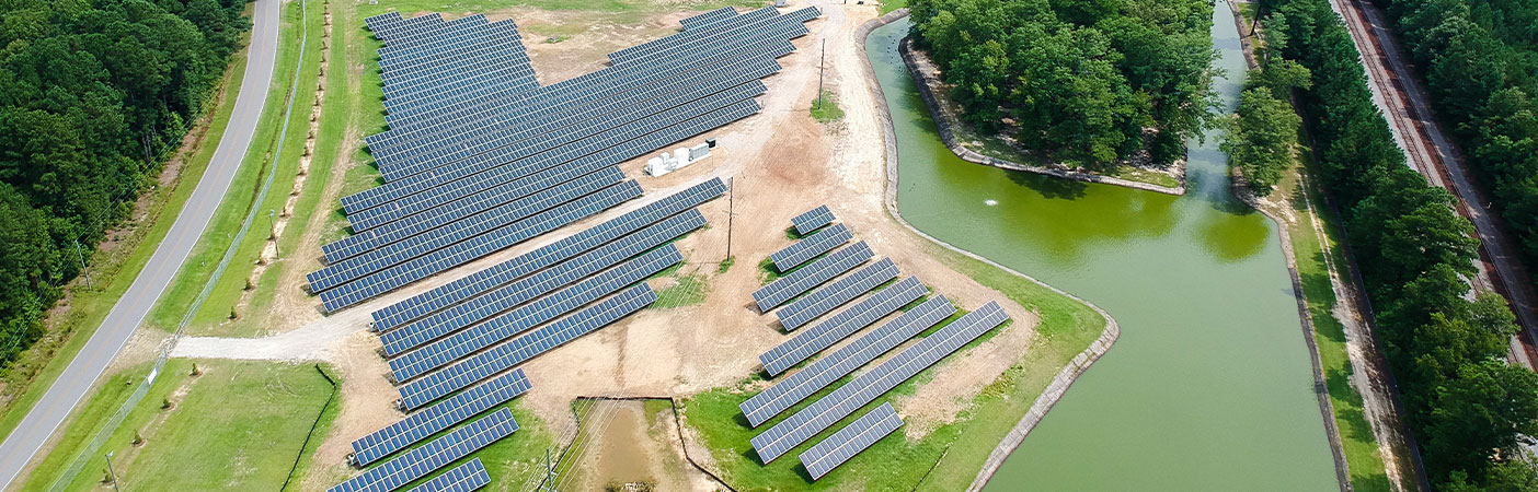 The new solar energy storage farm in Fayetteville provides enough energy to power the equivalent of 100 homes.