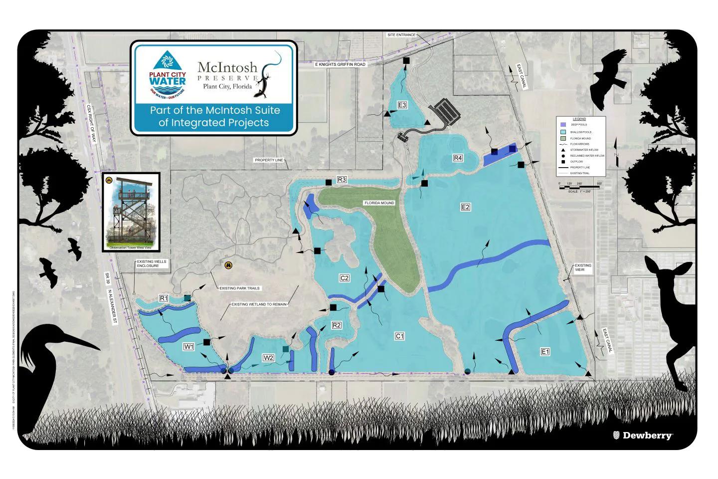 The second phase of the project involves 172 acres of integrated water constructed treatment wetlands.