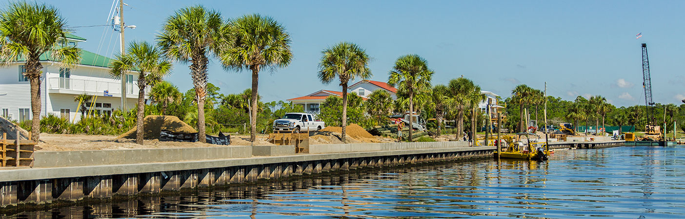 The new marina will have a steel seawall that spans 1,700 linear feet.