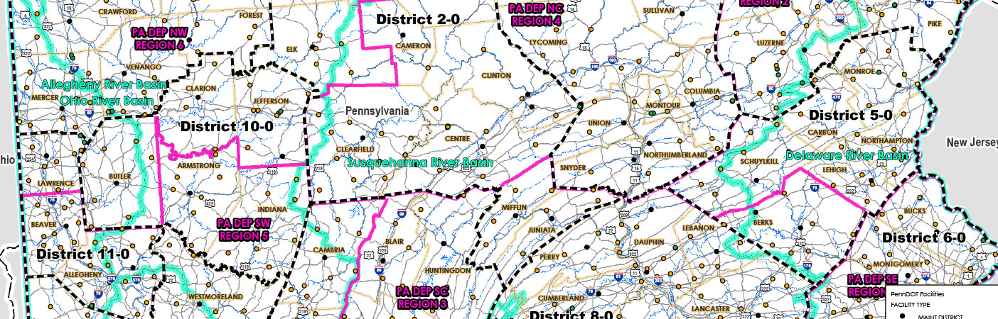 Our GIS maps created inventories for reporting to the EPA and PADEP.