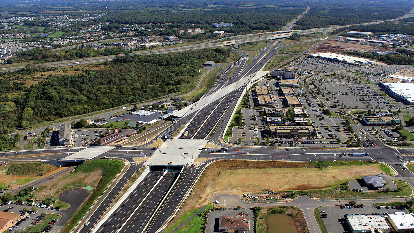 The I-66/Route 29/Linton Hall Road interchange improvement project met the needs of six user groups: freeway traffic, local traffic, freight rail, future passenger rail, pedestrians, and bicyclists.
