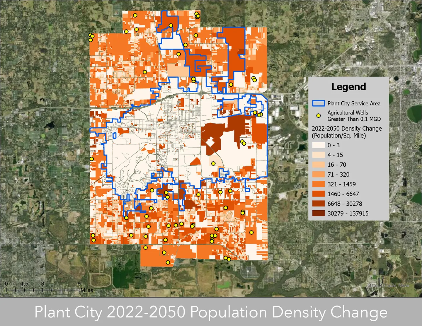 Expected population growth in Plant City served as the impetus for an integrated water resources strategic plan to keep up with anticipated demands on the potable water system.