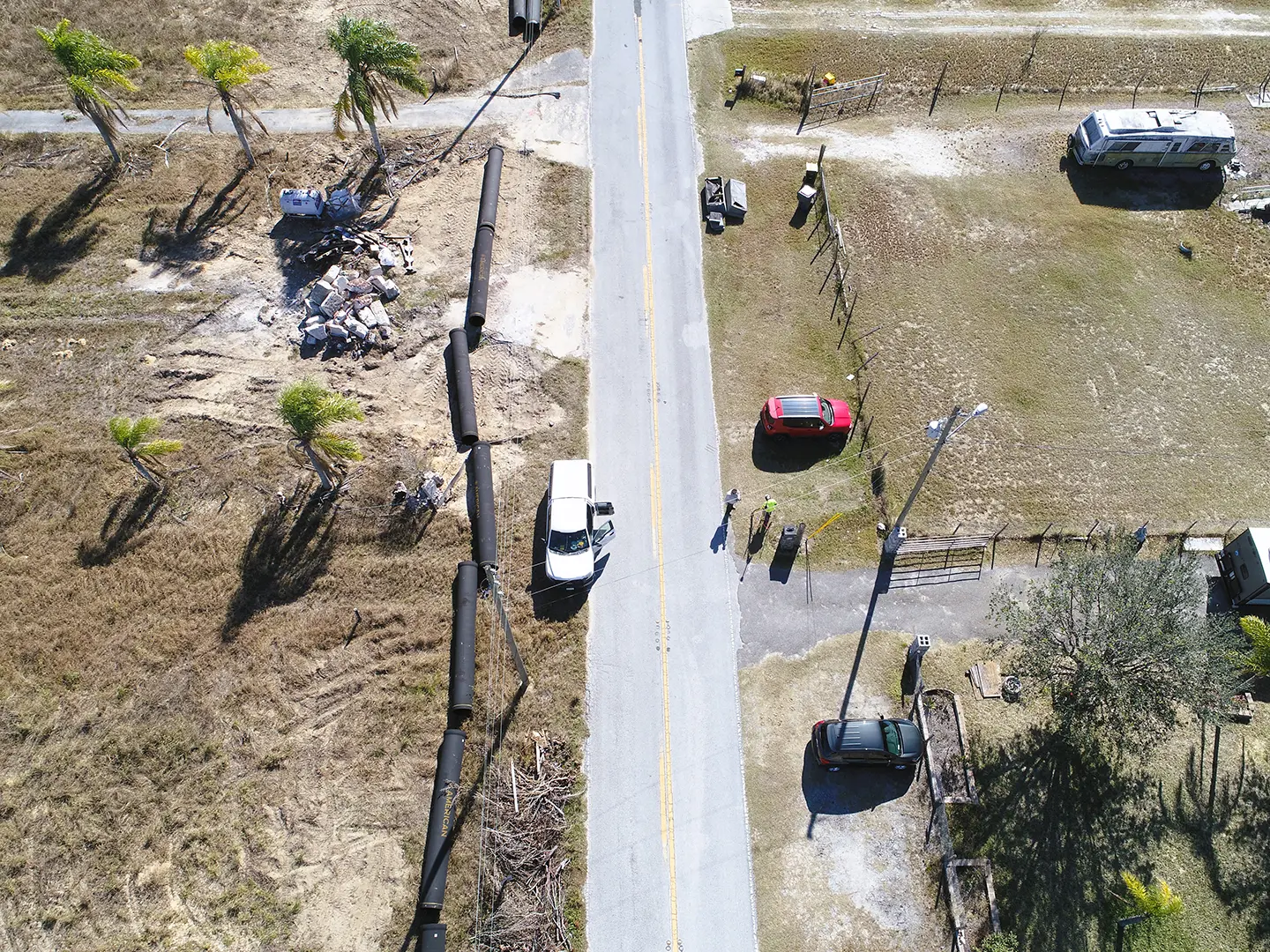 The transmission main system is in final design with elements that are currently under construction. Photo credit: Garney Construction.