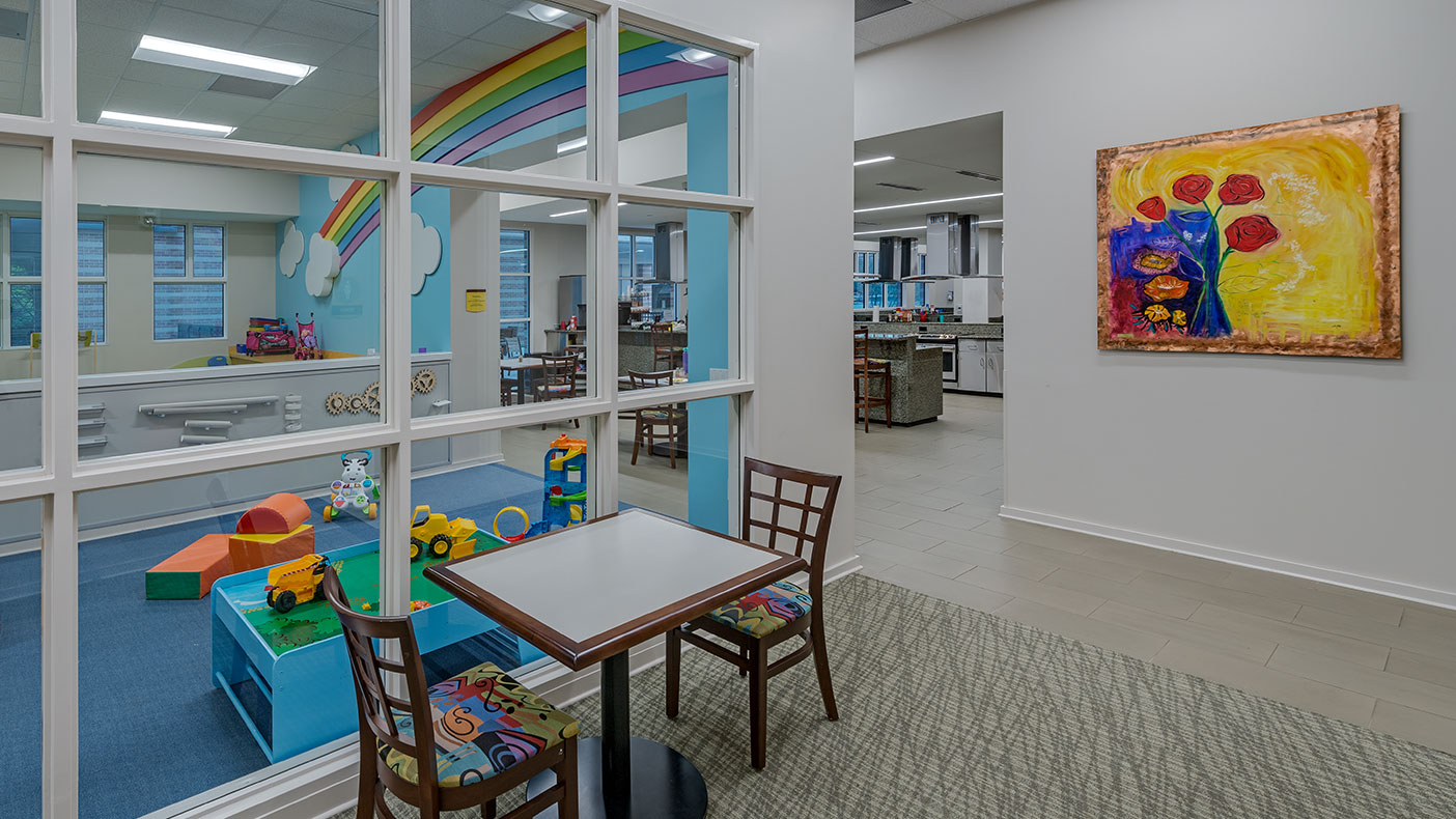 The project was designed to create an atmosphere of comfort and caring for children receiving treatment and their families.