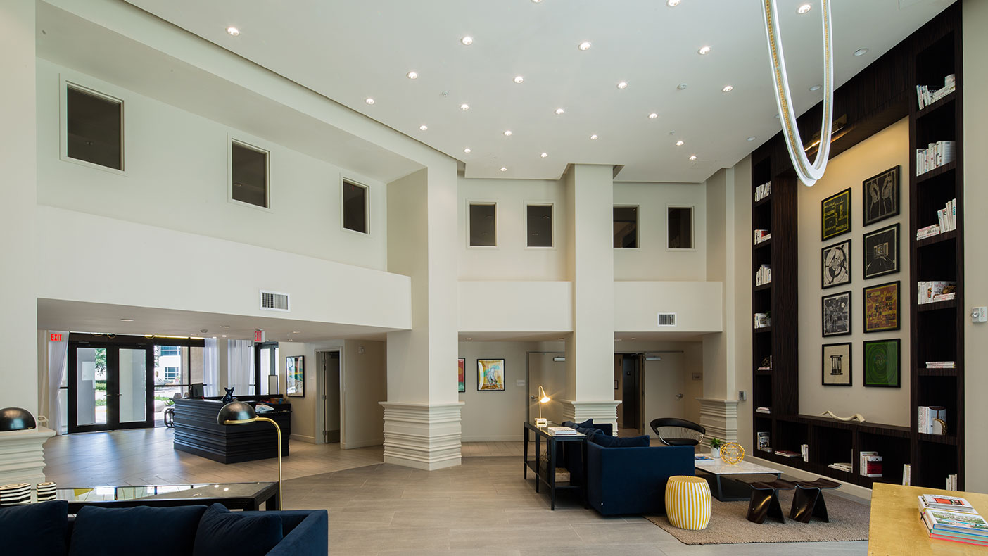 The Sevens Apartments gets its name from the address, 777 North Orange Avenue, where it sits in downtown Orlando’s North Quarter district.