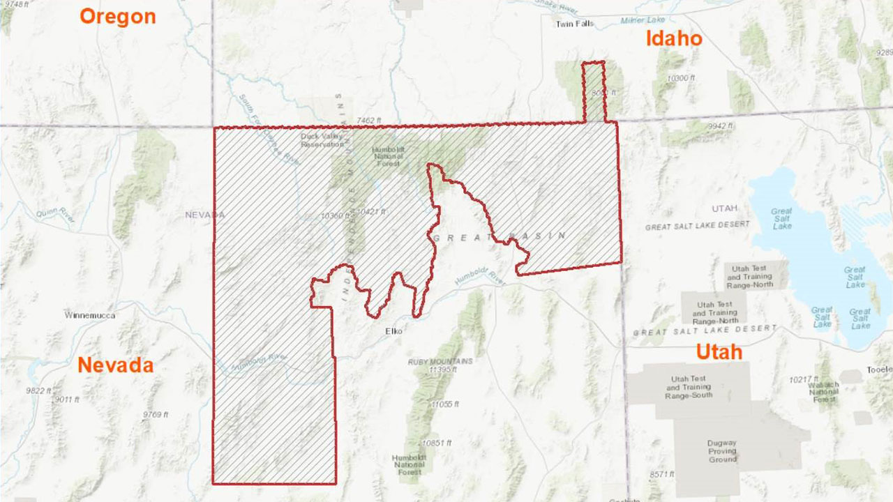 Elko County acquisition in Nevada. Photo courtesy of Dewberry.