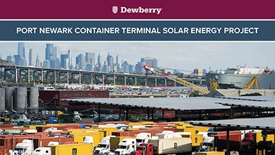 Port Newark Container Terminal Solar Energy Project Thumbnail
