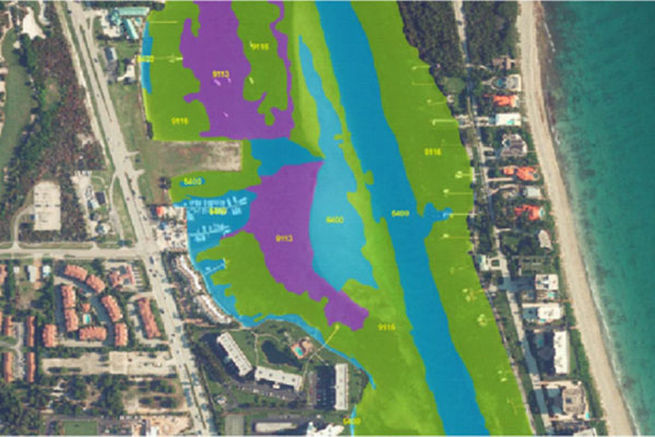 Completed Seagrass Mapping Near Jupiter Inlet, Florida