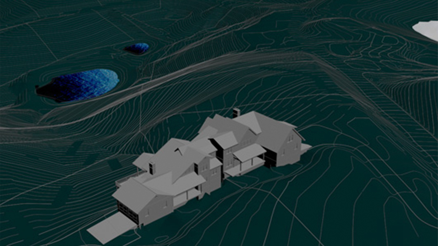 Virtual design and construction (VD&C) techniques enabled us to create a design process where information modeling revealed best-fit scenarios for infrastructure placement, lot orientation, and structure placement.