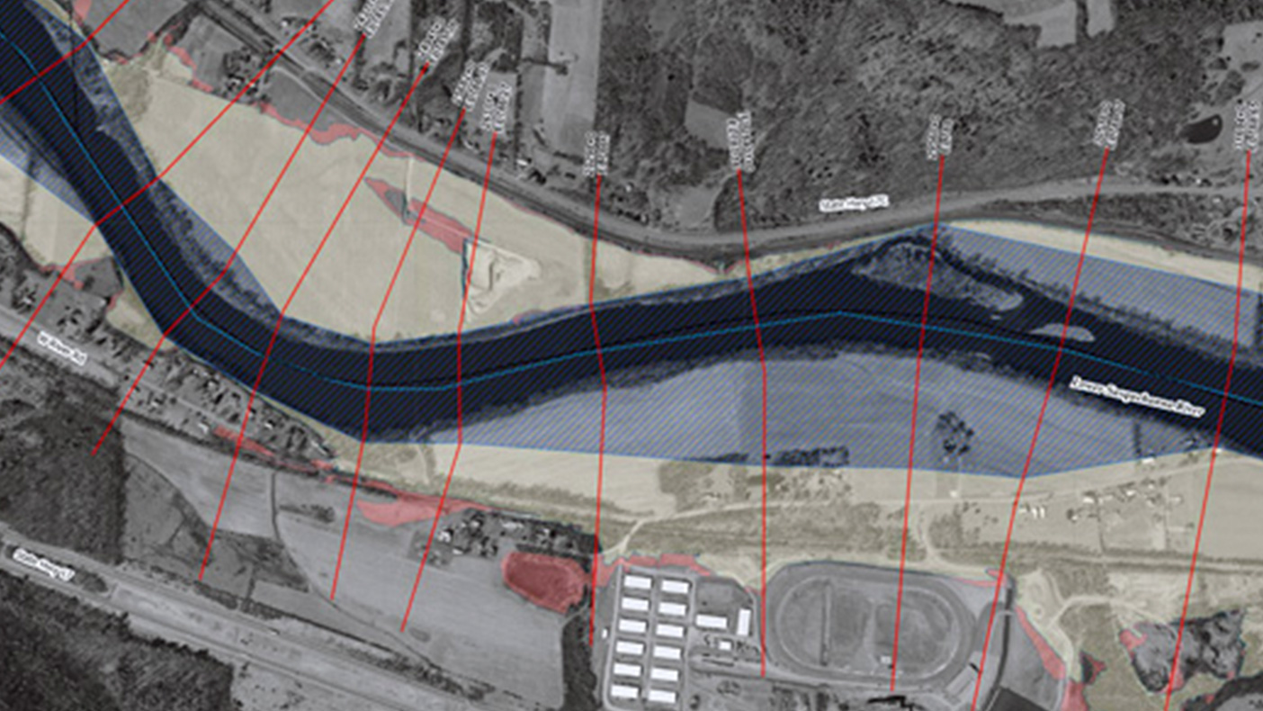 We developed hydrologic analyses, GIS-based HEC-RAS hydraulic models, and mapping for 20 miles of stream in the Susquehanna River watershed, including levees affected by the 2006 floods.