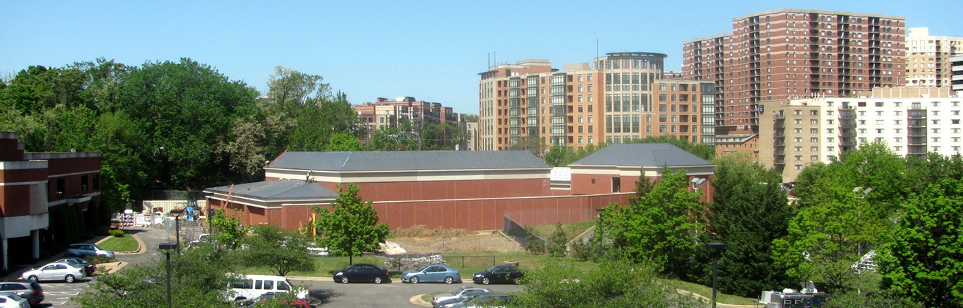 As Fort Myer is a National Historic Landmark, the two-story substation met strict parameters for architectural design, with a brick façade that matches nearby buildings, a precast cornice resembling limestone, and gray faux slate roofing elements.